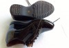 Фото Туфли женские чёрные лакированные, кожа, со шнурками бу отл.со?стоянии